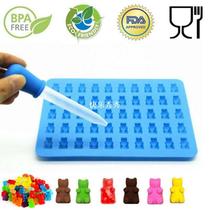 Gummy Bear Silicone Mold With Dropper Shape Candy Chocolate
