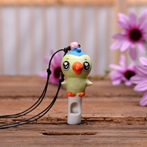 (Tmall music)Cartoon straight line type ceramic water bird whistle Childrens music Ocarina tourist scenic spot