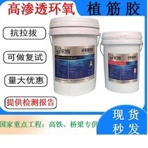 Reinforced concrete bridge reinforcement resin glue for high-speed rail construction