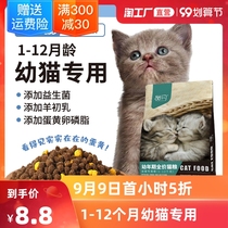 Special freeze-dried cat food for kittens 1 to 3-4 12 months fattening hair gills nutrition kitten milk cake baby cat food