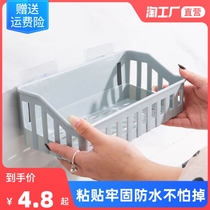 Toilet shelf-free kitchen shelf excavator contains ginger garlic hung stent bathroom collection rack