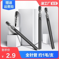 200 gel PENS Exam pens 0 5 0 38MM carbon black water-based signature water refill core BALLPOINT pen red pen full needle tube bullet junior HIGH SCHOOL stationery supplies
