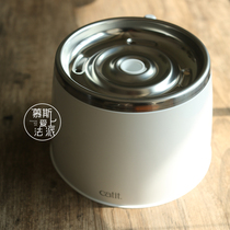 Mousse fell in love with Fa Canada HAGEN catit cat stainless steel filter circulation water dispenser 2L