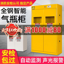 All-steel explosion-proof gas bottle cabinet safety cabinet oxygen acetylene cylinder storage cabinet laboratory gas double bottle gas tank cabinet
