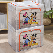 Clothing storage box fabric finishing box Oxford cloth textile clothes storage box wardrobe packing bag box household extra large