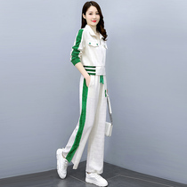 Sportswear Suit Women 2022 New Spring Autumn Leisure Time Brands High-end Foreign Air Sweatshirt Minus two sets