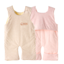 Cotton thickened Baby Baby Baby Cotton belly bag autumn and winter vest style leg belly vest children sleep anti-kicking