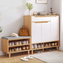 2021 new home doorway shoe stool shoe cabinet sitting bench Wall simple modern entrance storage cabinet