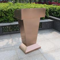 Stainless steel podium Restaurant desk Hotel creative simple podium Information desk School property