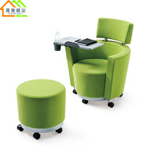 Export leather conference record chair single sofa training chair with writing board sofa chair leisure home computer chair