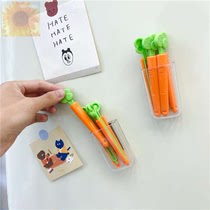 Creative cute carrot cartoon moisture-proof seal clip magnet refrigerator sticker send storage box