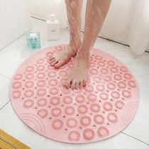 Round bathroom non-slip mat environmentally friendly household shower room hydrophobic suction cup floor mat bathroom massage foot pad new anti-fall