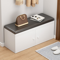 Shoe change stool shoe cabinet home door can sit soft bag shoe stool Nordic door shoe rack bench integrated bench bench