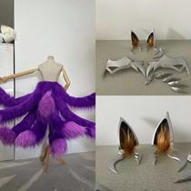 League of Legends LOL witch aver ears tail cosplay props