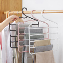 Multi-function multi-layer pants rack Household magic pants clip drying hook Pants hanger Wardrobe storage artifact hanger