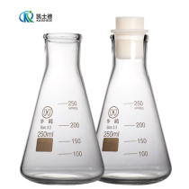 Glass triangle flask Cone flask Laboratory heating high borosilicate with plug scale 5ml-10000ml Complete specifications High temperature silicone plug triangle flask