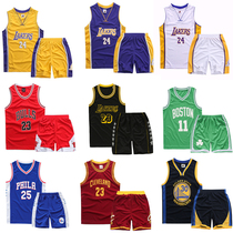 Childrens basketball suit Summer quick-drying air sports suit Boy middle child James Curry Owen Kobe jersey
