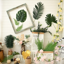 Simulation of leaves turtle back leaf sunflower leaf willow leaf mall decoration birthday party plant leaf balloon arch decoration