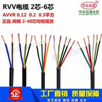 Pure copper RVV cable 2-core 3-core 4-core 5-core 6-core power signal control sheath line 0 2 0 3 0 5 square