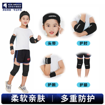 Childrens sports Knee pads Wrist pads Elbow pads Fall protection suit Football basketball equipment Childrens and childrens summer thickening days