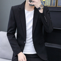 2021 casual mens suit jacket Korean slim suit handsome trend single coat autumn mens clothing