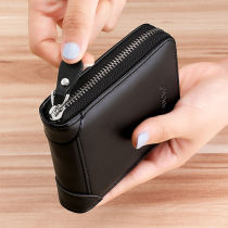 Card Bag Mens Tide Brand 2021 Small Zipper Wallet Mens Womens Money Card One Bag Wallet Teen Youth Short