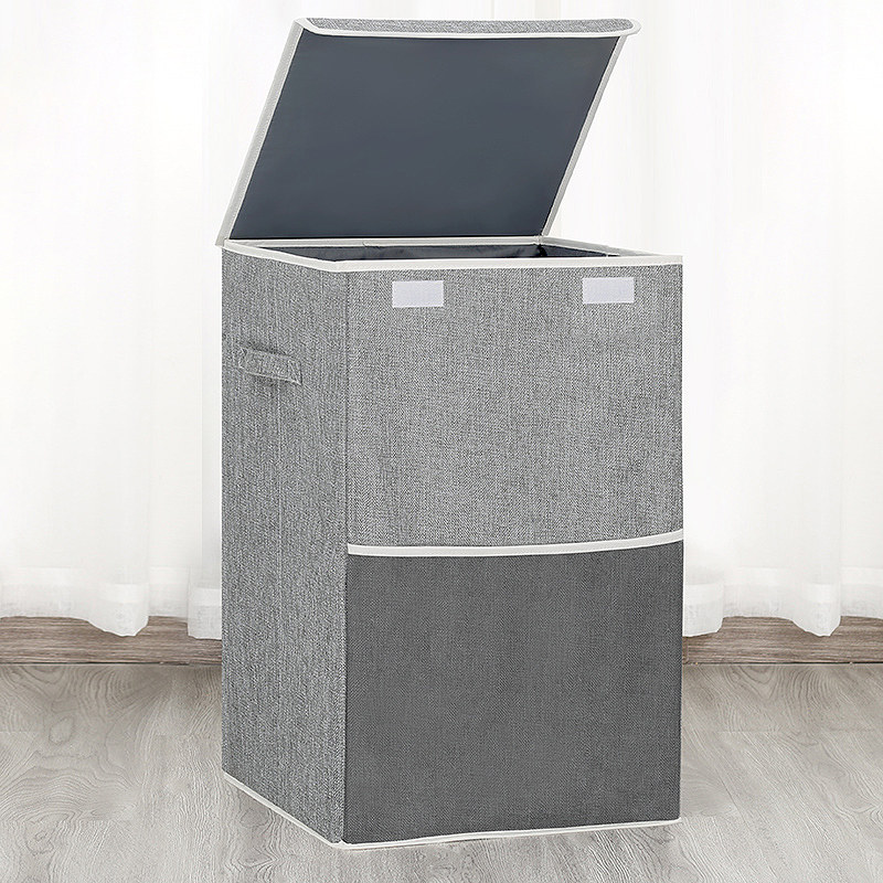 Simple cotton and linen folding large fabric dirty laundry basket laundry basket clothing toys put dirty clothes box of the collection basket