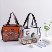 Cosmetic bag ins Wind Super fire waterproof carrying case women Travel large capacity wash bag cosmetics transparent storage bag