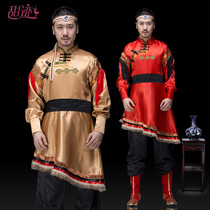 Mongolian robes Mongolian mens mens bonfire party dance performance ethnic costumes Tibetan traditional costumes