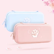 Nintendo switch storage bag ns protection box Cute cat Claw theme limited main case set Commuter hard bag box Portable large capacity lite Hand-held full set of switchlite accessories