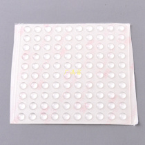 Transparent black and white 6 * 2mm cabinet door silent wardrobe granule furniture cushion silicone anti-collision foot pad hemisphere