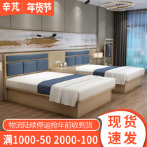 Hotel furniture single bed 1 2 m standard room full set custom accommodation hotel bed apartment fast room bed
