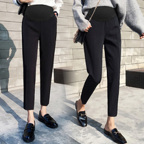 Pregnant women pants autumn casual straight pants autumn winter small man spring and autumn wear bottom trousers pregnant women autumn clothes