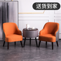 Solid wood Guest Sofa Tea Table Three Sets Hotel Coffee Milk Tea Office Cloth Art Talks Casual Table And Chairs Combination