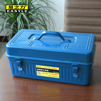 Hardware toolbox large iron sheet tool box household storage box car multifunctional thickened parts box iron box
