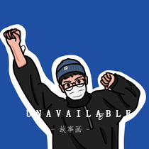 Draft Q version hand-painted avatar design couple Cartoon Cartoon character image Real person pet photo cartoon customization