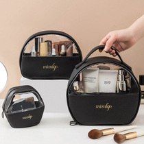 Cosmetic bag portable large capacity 2021 new ins super fire waterproof travel transparent multi-function portable storage bag