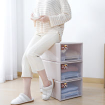 Plastic storage box drawer type transparent household clothing storage box clothes packing box