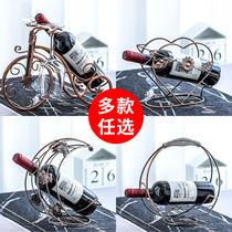 Red wine rack ornaments household wine cabinet decorations European style simple living room red wine bottle ornaments creative wine tray