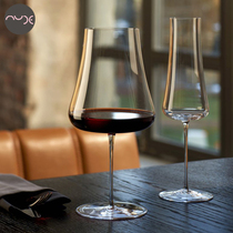 Red Dot Award Nude Imported Burgundy wine glass Crystal glass Handmade white Wine glass High foot household ultra-thin mouth