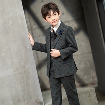 Boy suits suit handsome suit Korean version of children walking show Inron little flower boy dress boy piano for a show