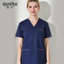 Fun surgical suit Doctor suit Womens short-sleeved hand washing suit Brush hand clothing Isolation clothing Anti-wrinkle anti-static hospital overalls