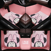  Cute car mats fully surrounded by cartoon women Suitable for Nissan Xuanyi Audi A4L Corolla Mercedes-Benz BMW