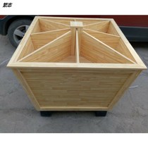 Supermarket four sides sell rice cabinet Rice grain barrel Rice bucket Rice bucket Wooden shelf Loose grain five grains display cabinet