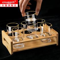 High-grade crystal glass white wine cup household wine dispenser small one or two two wine cup set wine creative Chinese style