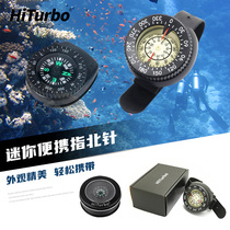Diving standby finger North needle compass portable hanging strap snorkeling deep sea use