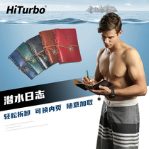 HiTurbo Dive LOGBOOK Replaceable Inner Page Loose-leaf Retro Diver Notepad