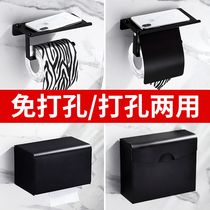 Toilet tissue box toilet rack non-perforated waterproof toilet paper box paper holder toilet hand rack