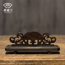 Folding fan frame Ebony small fan special accessories folding fan frame fan drag detachable fan support base process