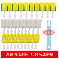 10 baby bottle brush cleaning brush set baby wash cup with 360 degree rotation